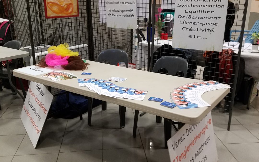 Stand de découverte de la Jongleriethérapie